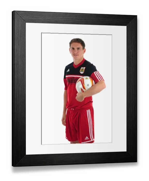 Framed Print : Neil Kilkenny's Intense Concentration at Ashton Gate: Bristol City Football Club Pre-Season Training Framed Print : Neil Kilkenny's Intense Concentration at Ashton Gate: Bristol City Football Club Pre-Season Training