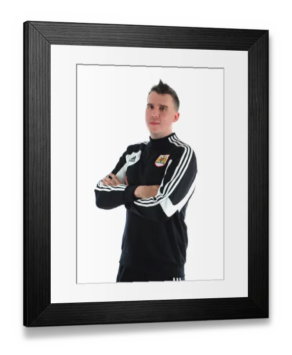 Framed Print : Bristol City Football Club: Stewart Dougall's Focused Expression at Ashton Gate Stadium Framed Print : Bristol City Football Club: Stewart Dougall's Focused Expression at Ashton Gate Stadium