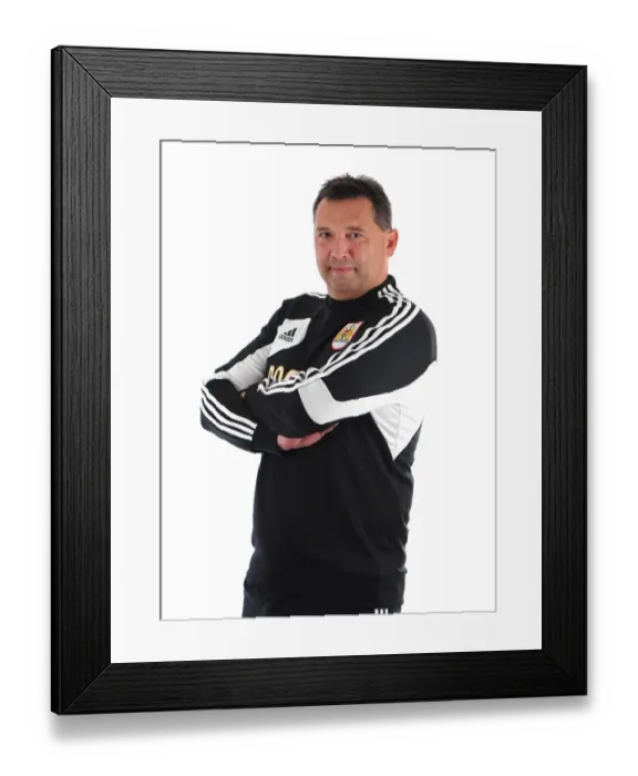 Framed Print : Bristol City Doctor Ian Latham: Focused at Ashton Gate Stadium
