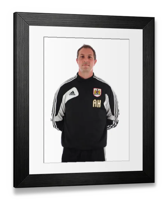 Framed Print : Bristol City: Christian Ribeiro and Alan Hughes - Pre-Season Training at Ashton Gate Stadium