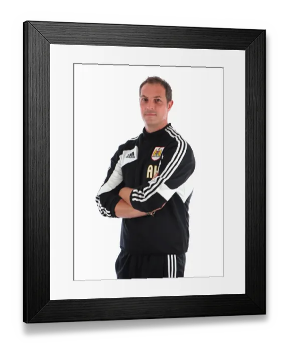 Framed Print : Bristol City Football Club: Alan Hughes, Strength and Conditioning Coach - Pre-Season Training at Ashton Gate Stadium Framed Print : Bristol City Football Club: Alan Hughes, Strength and Conditioning Coach - Pre-Season Training at Ashton Gate Stadium