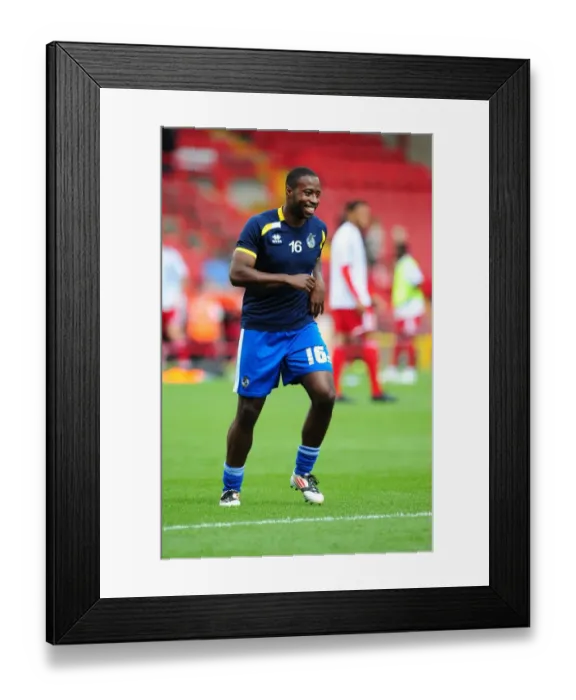 Framed Print : Joe Anyinsah Scores in Louis Carey Testimonial: Bristol City vs. Bristol Rovers (August 4, 2012) - Football Image