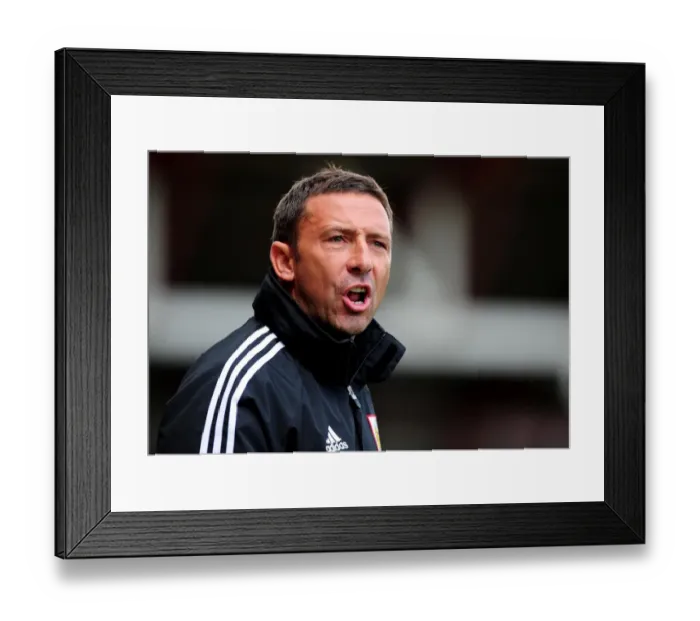 Framed Print : Derek McInnes and Bristol City Team in Louis Carey's Testimonial Match against Bristol Rovers, 2012
