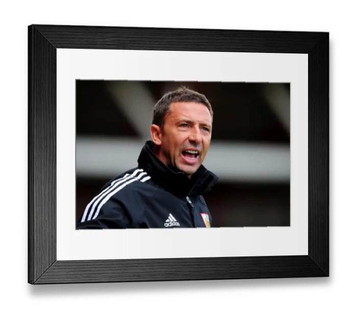Framed Print : Derek McInnes Leads Bristol City in Louis Carey's Testimonial Match, 2012 (Football Manager at Ashton Gate Stadium)
