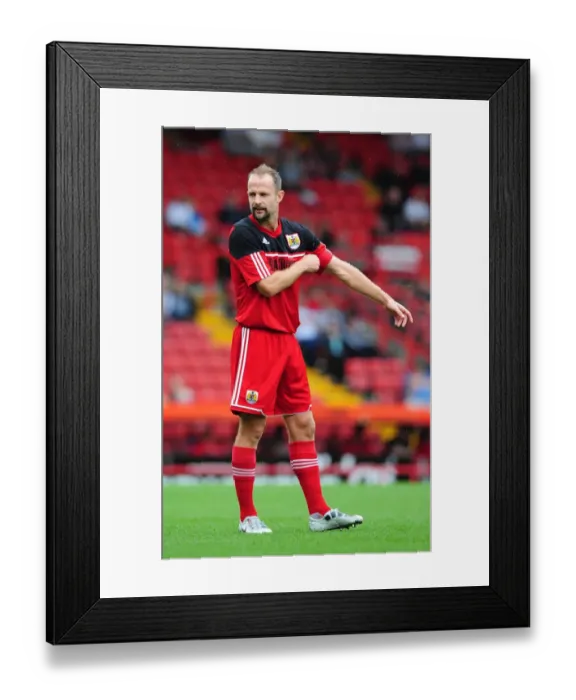 Framed Print : Louis Carey's Testimonial Match: Bristol City vs. Bristol Rovers at Ashton Gate Stadium (August 2012)