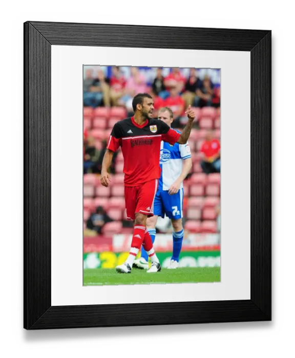 Framed Print : Bristol City's Liam Fontaine Leads the Charge at Louis Carey's Testimonial, Ashton Gate Stadium (August 4, 2012) Framed Print : Bristol City's Liam Fontaine Leads the Charge at Louis Carey's Testimonial, Ashton Gate Stadium (August 4, 2012)