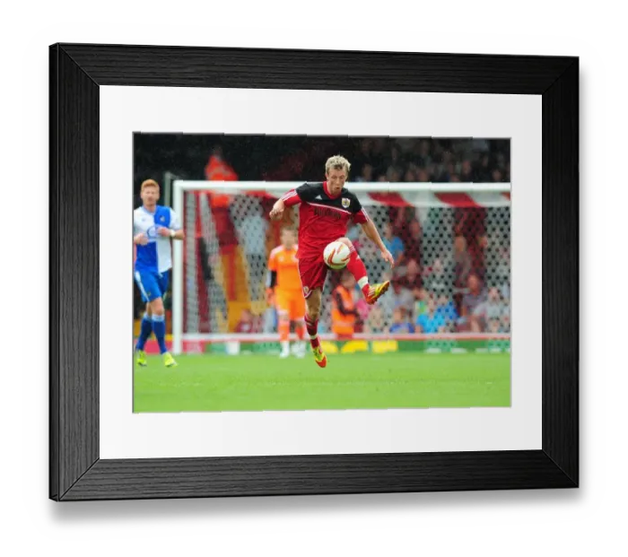 Framed Print : Martyn Woolford Shines in Louis Carey's Testimonial Match