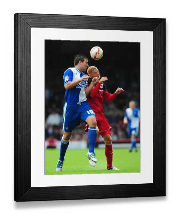 Framed Print : Battling for Supremacy: Ryan Taylor vs. Adam Virgo in the Louis Carey Testimonial - Bristol City vs. Bristol Rovers, 2012 Framed Print : Battling for Supremacy: Ryan Taylor vs. Adam Virgo in the Louis Carey Testimonial - Bristol City vs. Bristol Rovers, 2012
