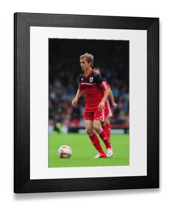 Framed Print : Bristol City's Joe Bryan in Action at Louis Carey's Testimonial, Ashton Gate Stadium (August 2012) Framed Print : Bristol City's Joe Bryan in Action at Louis Carey's Testimonial, Ashton Gate Stadium (August 2012)