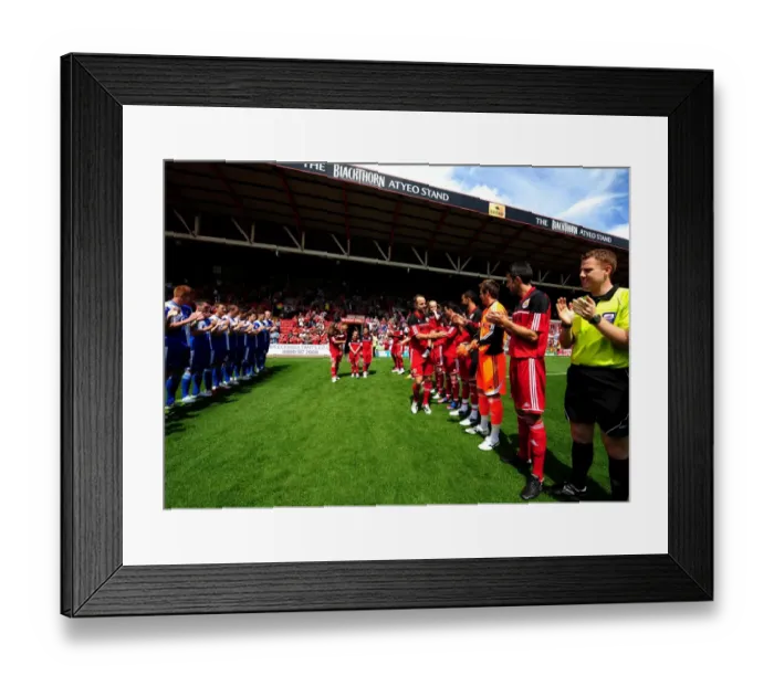 Framed Print : Louis Carey's Testimonial: A Guard of Honor Welcome at Ashton Gate Stadium (August 4, 2012)