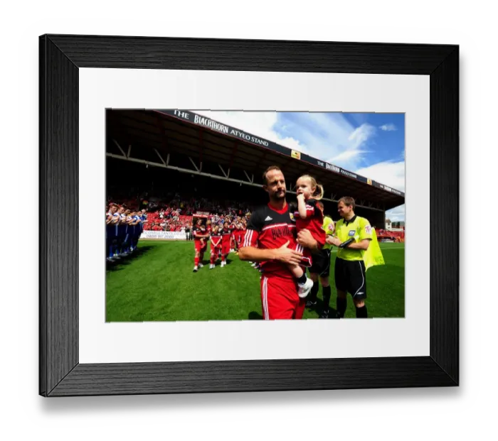 Framed Print : Louis Carey's Farewell: A Grand Send-Off with a Guard of Honor at Ashton Gate Stadium (August 4, 2012)