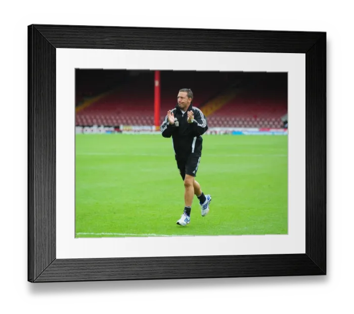 Framed Print : Derek McInnes Leads Bristol City in Louis Carey's Testimonial Match against Bristol Rovers (2012, Ashton Gate Stadium) Framed Print : Derek McInnes Leads Bristol City in Louis Carey's Testimonial Match against Bristol Rovers (2012, Ashton Gate Stadium)