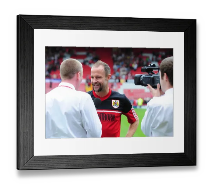 Framed Print : Louis Carey's Testimonial: Bristol City Football Club vs. Bristol Rovers, August 4, 2012