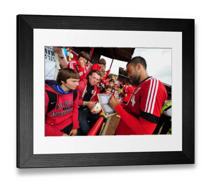 Framed Print : Bristol City Football Club: Liam Fontaine Engages with Fans at Pre-Season Open Day Framed Print : Bristol City Football Club: Liam Fontaine Engages with Fans at Pre-Season Open Day