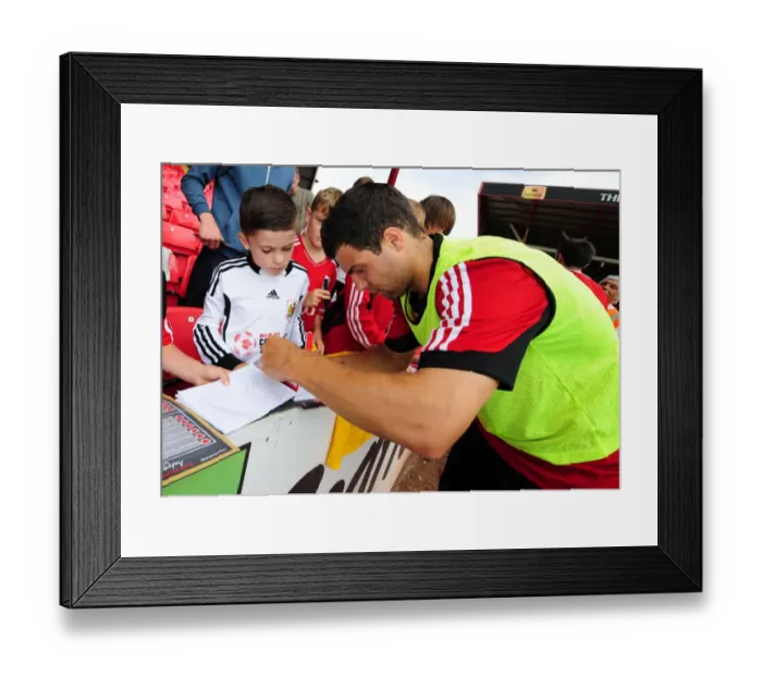 Framed Print : Bristol City FC: Pre-Season Open Day - Richard Foster Signing Autographs Framed Print : Bristol City FC: Pre-Season Open Day - Richard Foster Signing Autographs