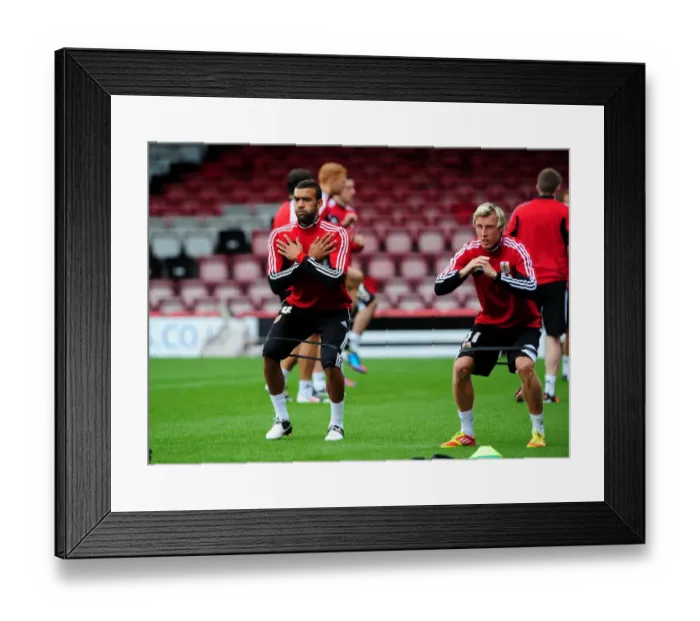 Framed Print : Bristol City Football Club: Liam Fontaine and Martyn Woolford at Pre-Season Open Day, 2012 Framed Print : Bristol City Football Club: Liam Fontaine and Martyn Woolford at Pre-Season Open Day, 2012