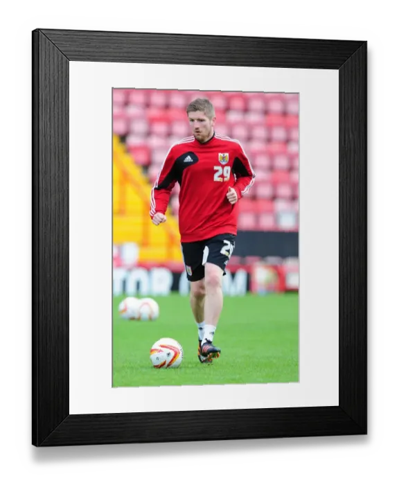 Framed Print : Bristol City Football Club: Mark Wilson at Pre-Season Open Day, August 3, 2012