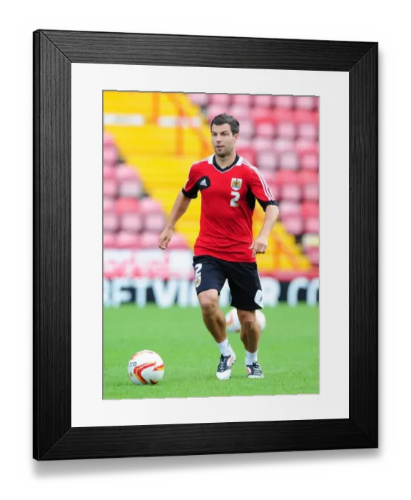 Framed Print : Bristol City FC: Open Day 2012 - Richard Foster in Action