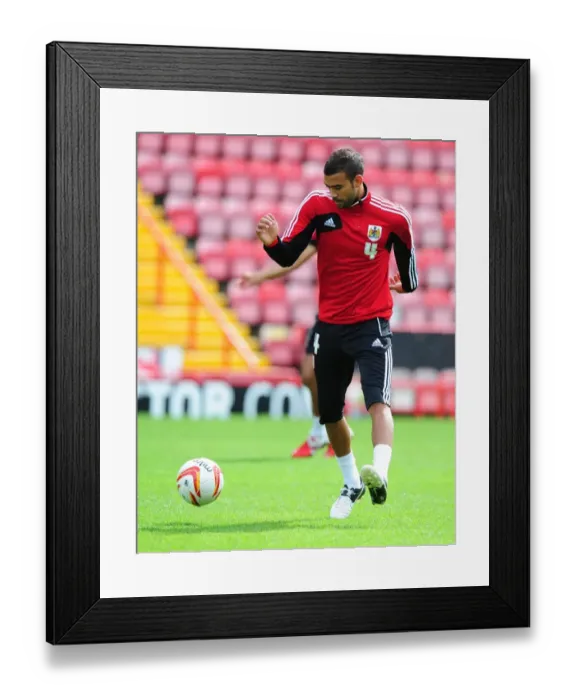 Framed Print : Bristol City FC: Liam Fontaine Conducts Pre-Season Training Session