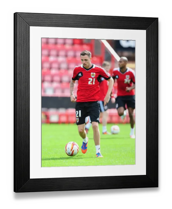 Framed Print : Bristol City Football Club: Paul Anderson at Pre-Season Open Day, August 2012