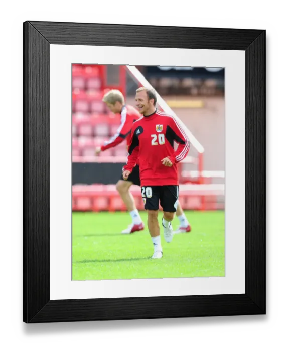 Framed Print : Bristol City FC: Jody Morris at Pre-Season Open Day, August 3, 2012