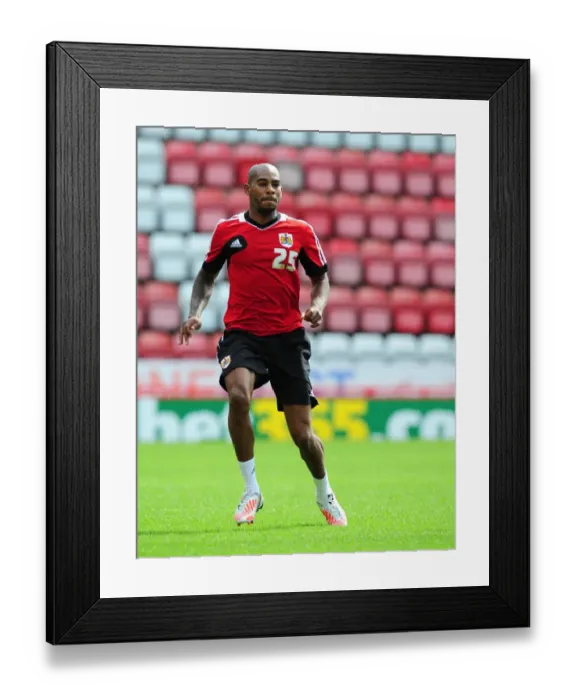 Framed Print : Marvin Elliott at Bristol City Football Club's Pre-Season Open Day, August 3, 2012