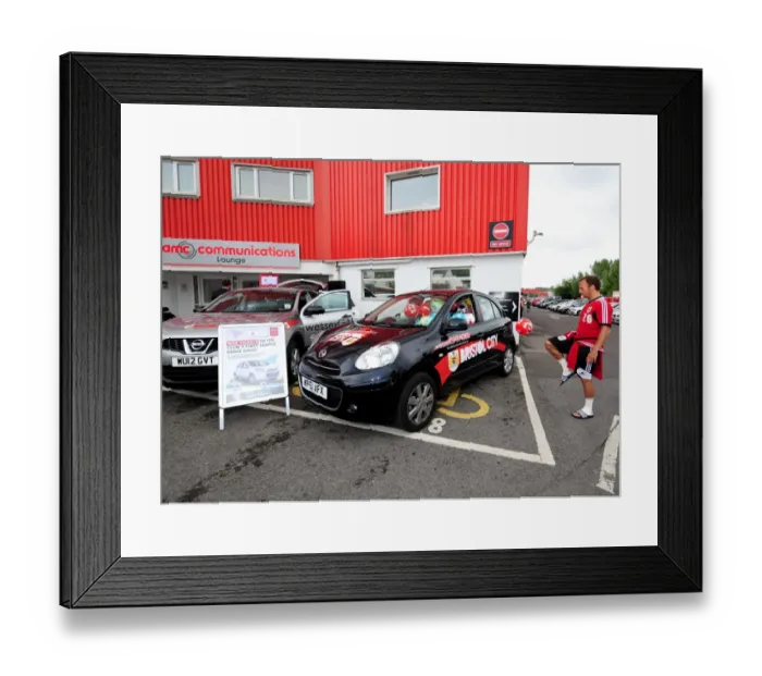 Framed Print : Bristol City FC: Jody Morris Fills Car with Soccer Ball at Open Day Framed Print : Bristol City FC: Jody Morris Fills Car with Soccer Ball at Open Day