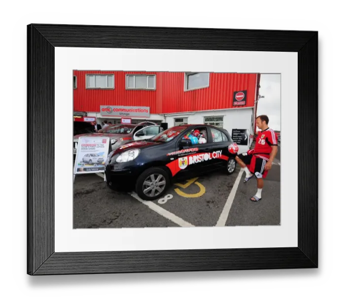 Framed Print : Bristol City Football Club: Jody Morris Fills Car with Soccer Ball at Open Day Framed Print : Bristol City Football Club: Jody Morris Fills Car with Soccer Ball at Open Day