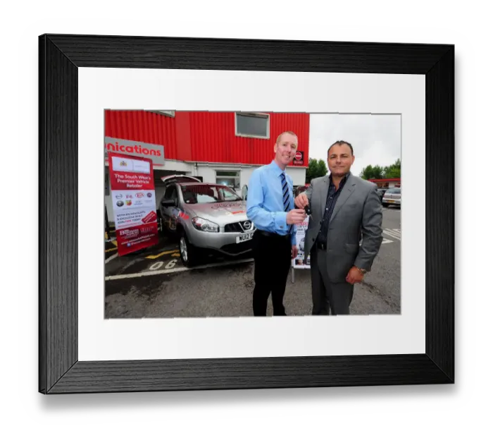 Framed Print : Bristol City Football Club's New Media Car Handover at Open Day: Wessex Garages and Adam Baker Framed Print : Bristol City Football Club's New Media Car Handover at Open Day: Wessex Garages and Adam Baker