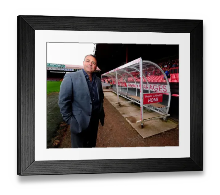 Framed Print : Wessex Garages Unveils Newly Branded Dugouts at Ashton Gate Stadium during Bristol City Football Club Open Day Framed Print : Wessex Garages Unveils Newly Branded Dugouts at Ashton Gate Stadium during Bristol City Football Club Open Day