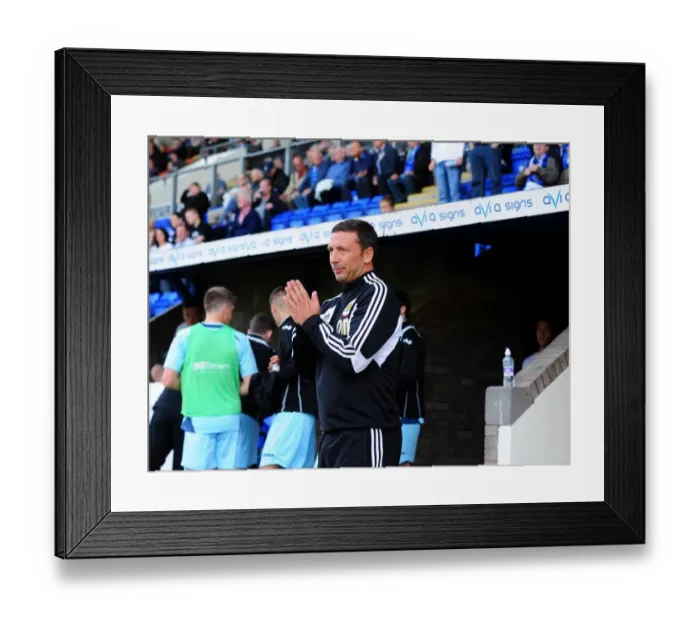 Framed Print : Derek McInnes Emotional Return: St Johnstone vs. Bristol City, 2012 Framed Print : Derek McInnes Emotional Return: St Johnstone vs. Bristol City, 2012
