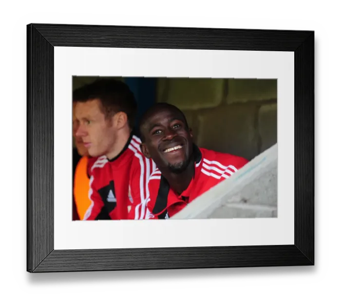 Framed Print : Adomah in Action: Bristol City vs St Johnstone, McDiarmid Park, 2012