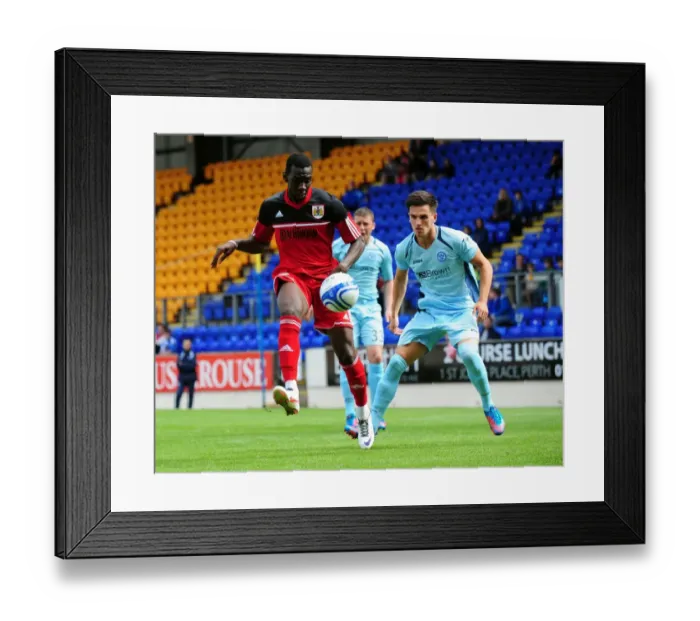 Framed Print : Bolasie in Action: Pre-Season Friendly - St Johnstone vs. Bristol City, 2012 Framed Print : Bolasie in Action: Pre-Season Friendly - St Johnstone vs. Bristol City, 2012