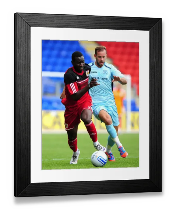 Framed Print : Bolasie Charges Forward: Bristol City's Pre-Season Thriller at McDiarmid Park