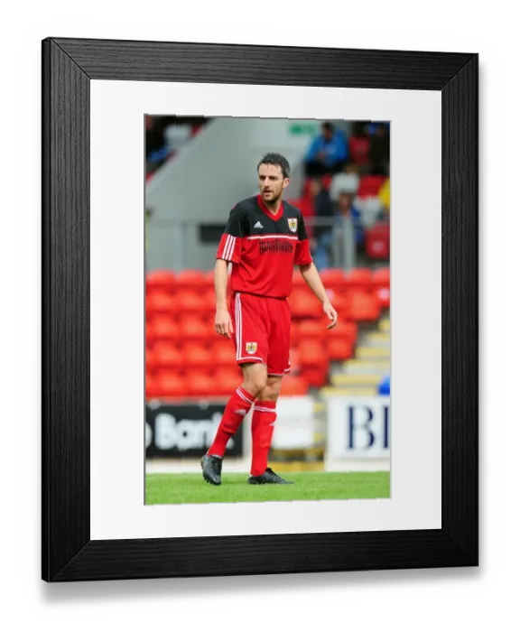 Framed Print : Cole Skuse of Bristol City in Action against St Johnstone at McDiarmid Park, Perth (2012)