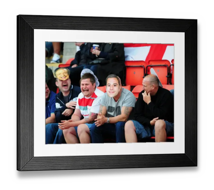 Framed Print : Bristol City Fans in Full Force at McDiarmid Park, July 2012