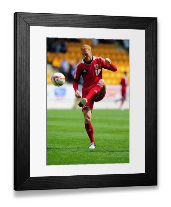 Framed Print : Ryan Taylor in Action: St Johnstone vs. Bristol City Pre-Season Friendly, McDiarmid Park, Perth, 2012