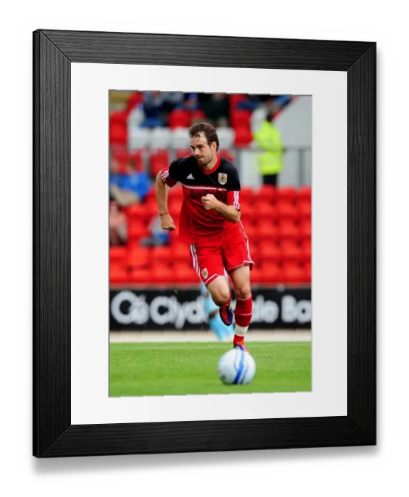 Framed Print : Brett Pitman in Action: St Johnstone vs. Bristol City, Pre-Season Friendly at McDiarmid Park, 2012 Framed Print : Brett Pitman in Action: St Johnstone vs. Bristol City, Pre-Season Friendly at McDiarmid Park, 2012