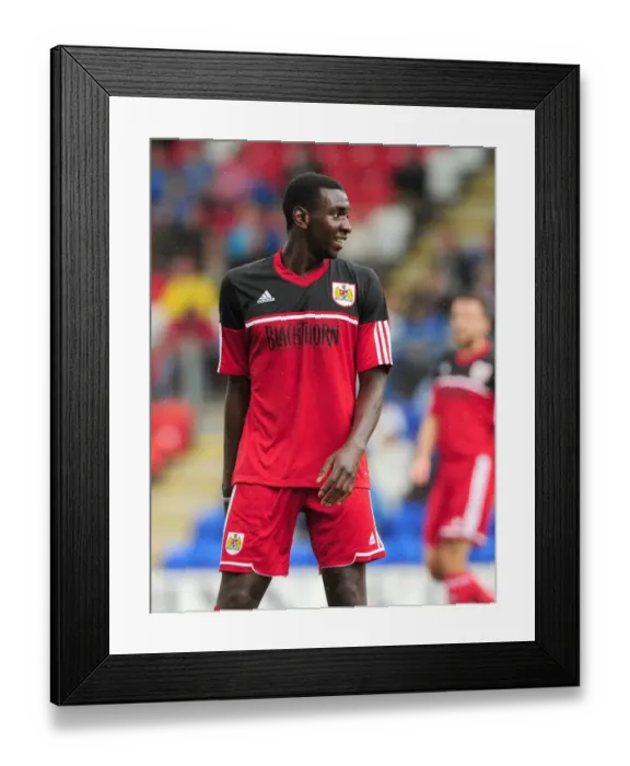 Framed Print : Yannick Bolasie's Pre-Season Brilliance: A Star is Born at McDiarmid Park vs. St Johnstone (July 2012)