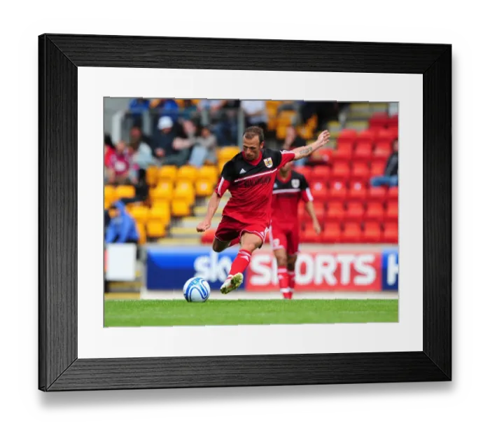 Framed Print : Jody Morris in Action: Bristol City vs St Johnstone, Pre-Season Friendly at McDiarmid Park, 2012 Framed Print : Jody Morris in Action: Bristol City vs St Johnstone, Pre-Season Friendly at McDiarmid Park, 2012