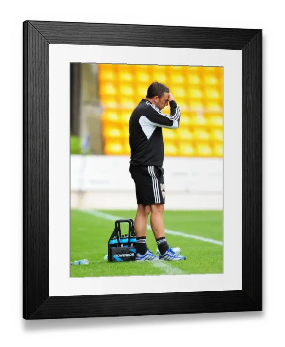Framed Print : Derek McInnes Leads Bristol City in Pre-Season Friendly Against St Johnstone at McDiarmid Park, Perth (July 2012) Framed Print : Derek McInnes Leads Bristol City in Pre-Season Friendly Against St Johnstone at McDiarmid Park, Perth (July 2012)
