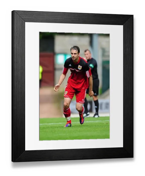 Framed Print : Brett Pitman in Action: Pre-Season Friendly - St Johnstone vs. Bristol City, McDiarmid Park, 2012