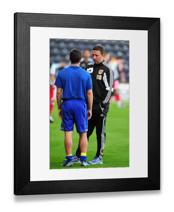 Framed Print : McInnes and Johnson Reunited: A Football Rivalry Renewed at Rugby Park - Derek McInnes Meets Former Player Lee Johnson Framed Print : McInnes and Johnson Reunited: A Football Rivalry Renewed at Rugby Park - Derek McInnes Meets Former Player Lee Johnson
