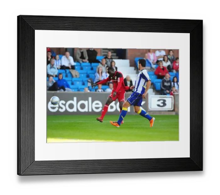 Framed Print : Adomah's Shot at Rugby Park: Bristol City vs Kilmarnock Pre-Season Friendly, July 2012