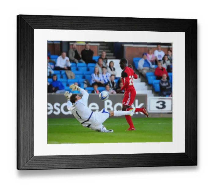 Framed Print : Adomah Scores the Opener: Kilmarnock vs. Bristol City, 2012 Framed Print : Adomah Scores the Opener: Kilmarnock vs. Bristol City, 2012