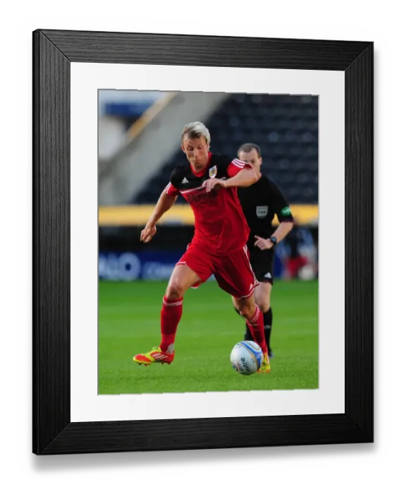 Framed Print : Bristol City's Martyn Woolford in Action at Rugby Park during Kilmarnock vs Bristol City Pre-Season Friendly, July 2012