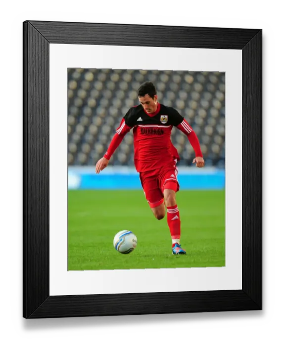 Framed Print : Bristol City's Greg Cunningham in Action at Rugby Park during Kilmarnock vs Bristol City Pre-Season Friendly, July 2012