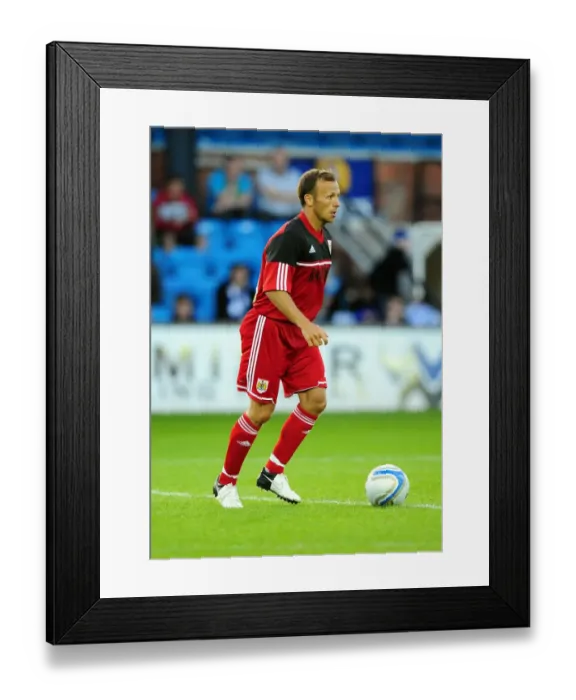 Framed Print : Jody Morris Leads Bristol City in Pre-Season Friendly at Rugby Park against Kilmarnock, July 2012