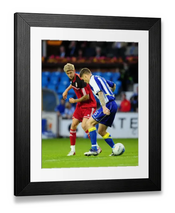 Framed Print : Bristol City's Jon Stead Sets Up Martyn Woolford's Goal Against Kilmarnock, 2012
