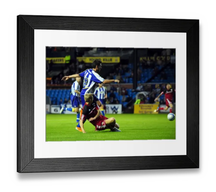 Framed Print : Bristol City's Paul Anderson Scores the Goal: Kilmarnock vs. Bristol City Pre-Season Friendly, 2012